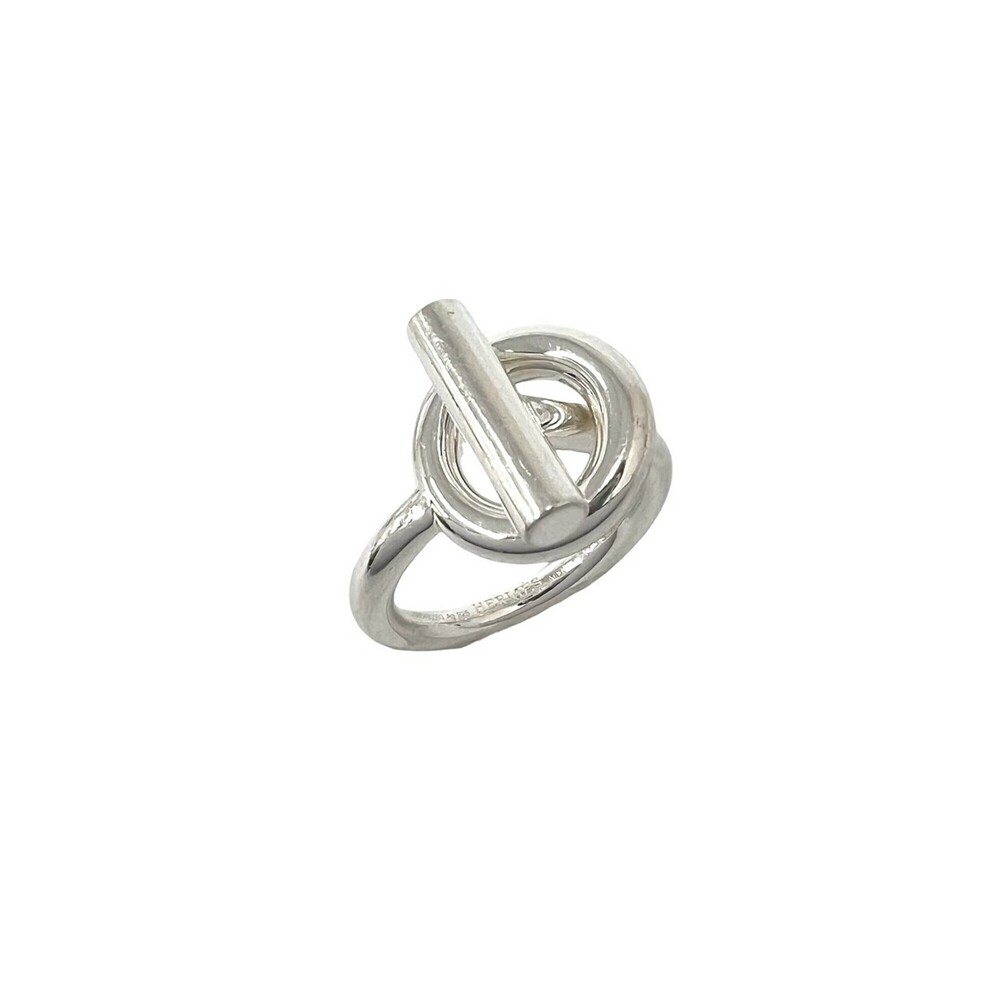 HERMES Echappé Ring, Sterling Silver 925, Size #55, Accessory, Item Number 25241